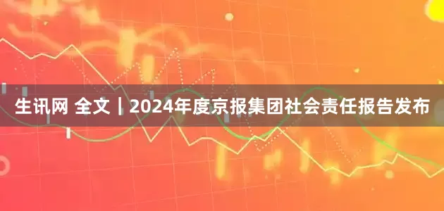 生讯网 全文｜2024年度京报集团社会责任报告发布